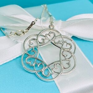 Tiffany & Co. Loving Heart Swirl Medallion Necklace Paloma Picasso 925 NIB
